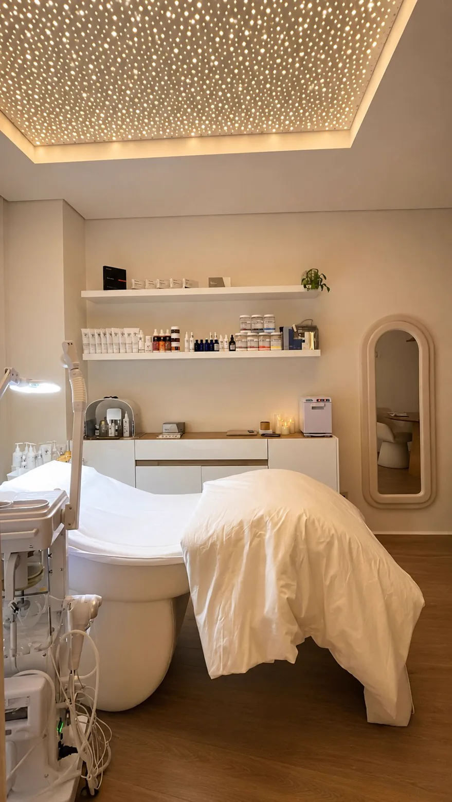 Sala de tratamentos da clínica Ana Duarte Beauty Concept